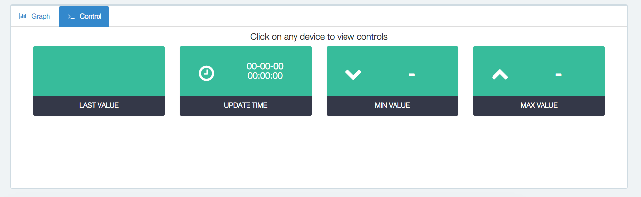 sensor control panel